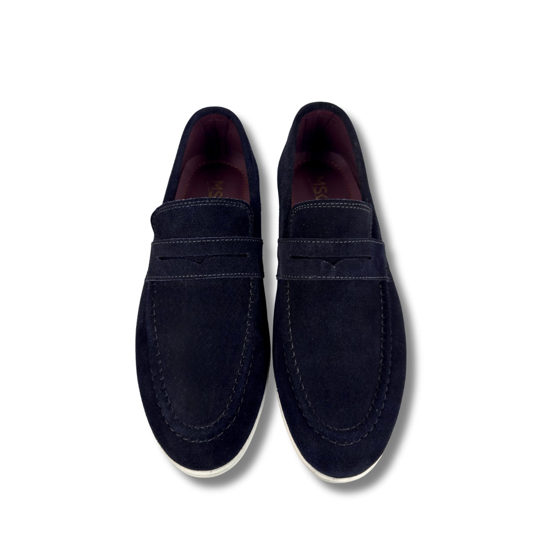 MIDNIGHT BLUE SUED LEATHER LOAFER