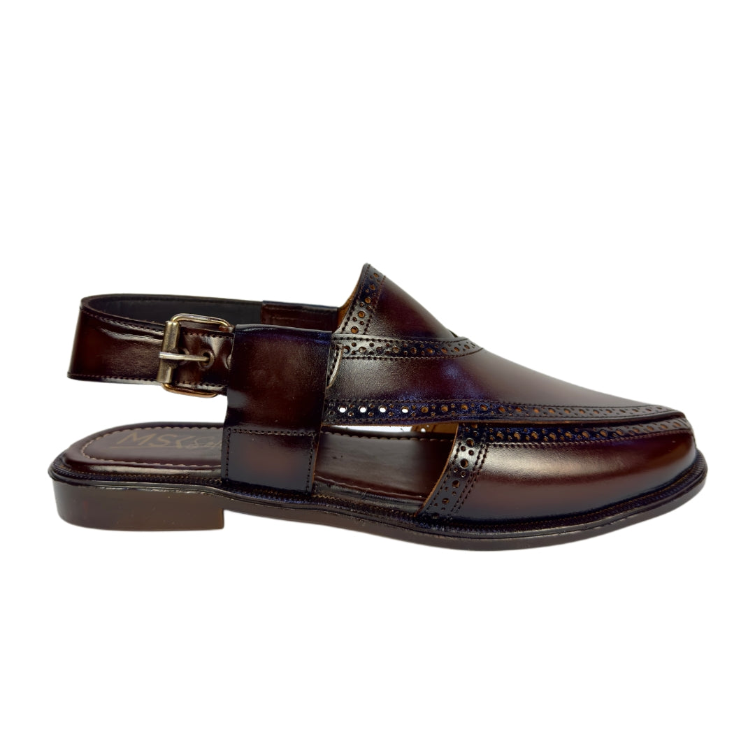 Brown Leather Pehsawari Sandal
