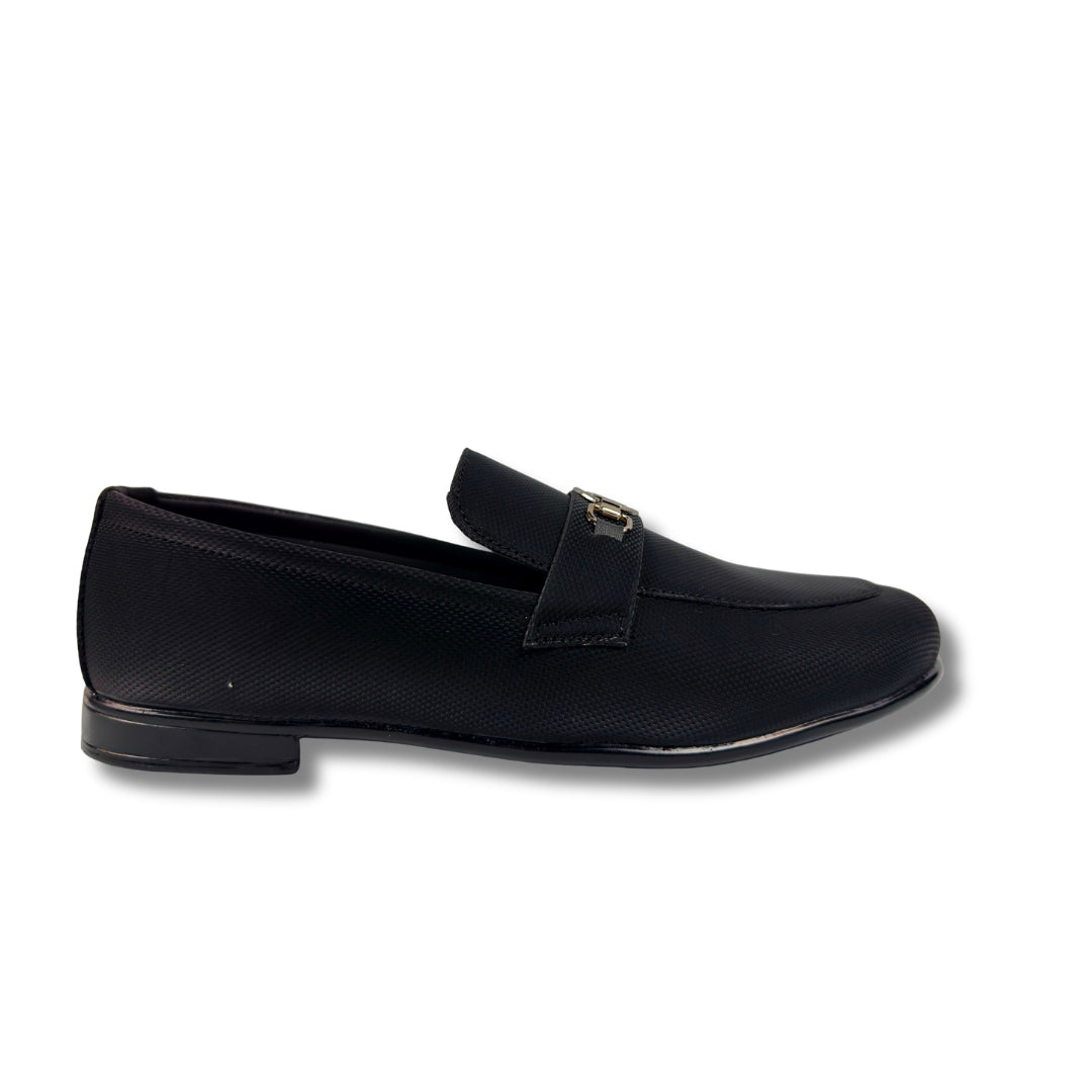 BLACK BUFFED LOAFER