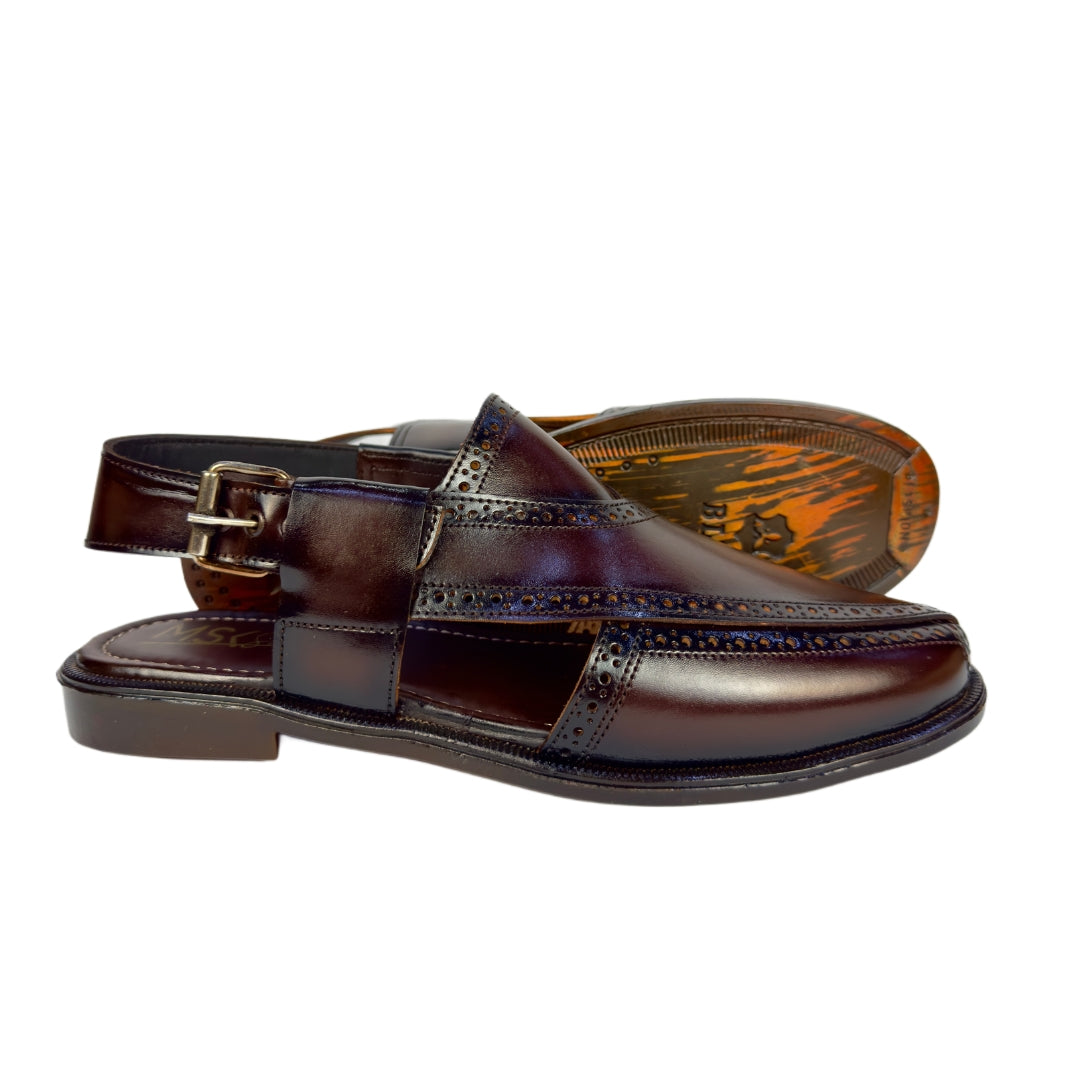 Brown Leather Pehsawari Sandal