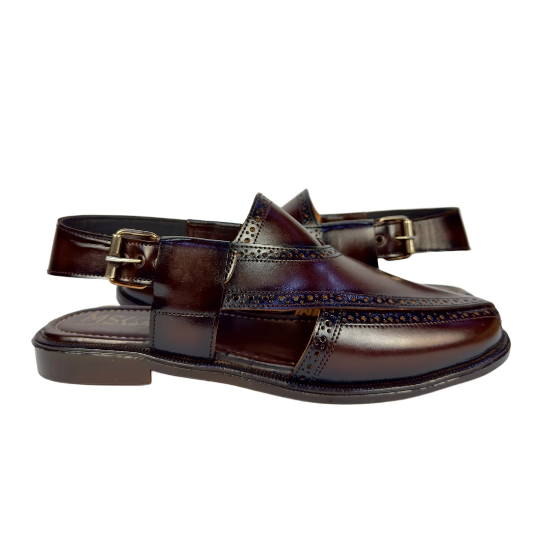 Brown Leather Pehsawari Sandal