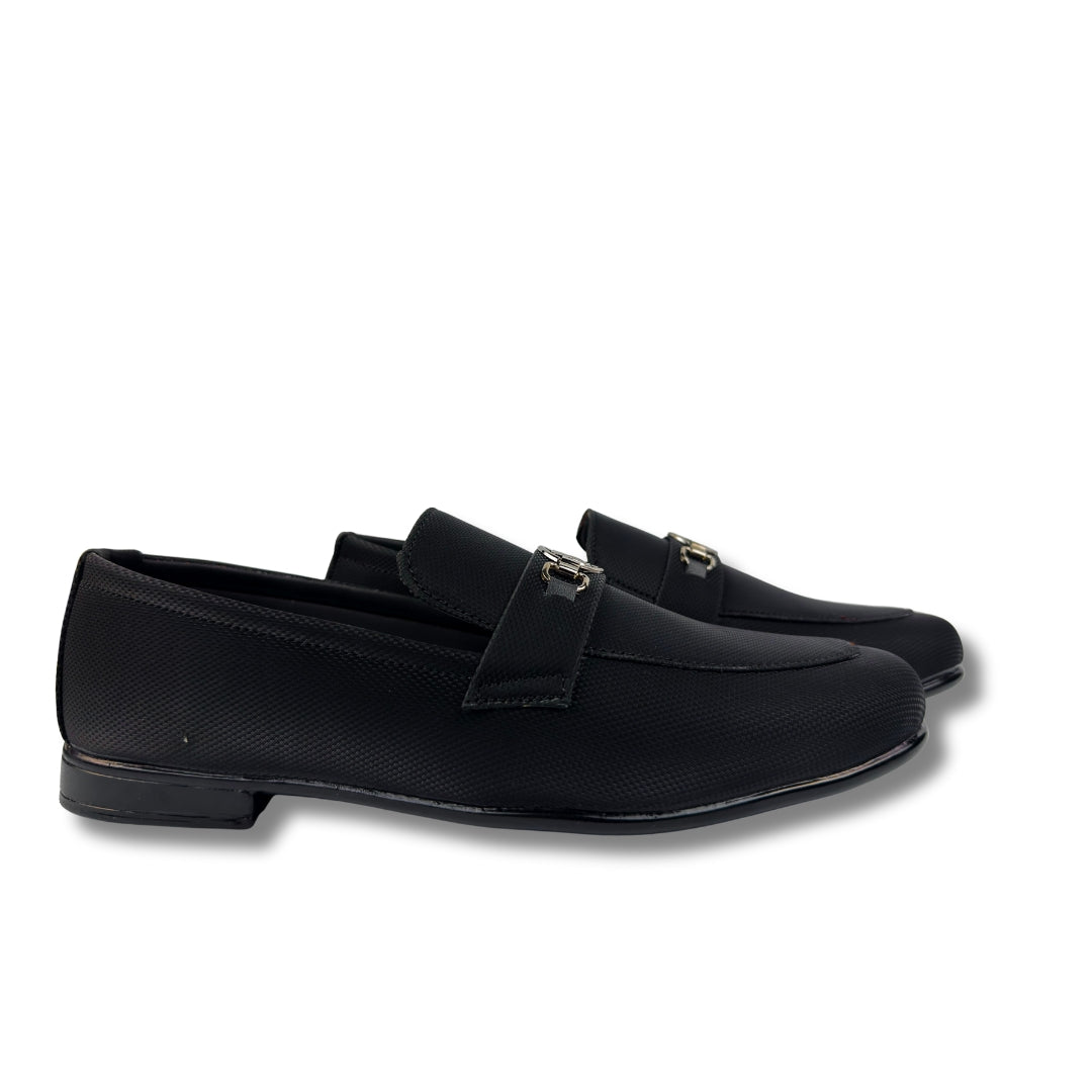 BLACK BUFFED LOAFER