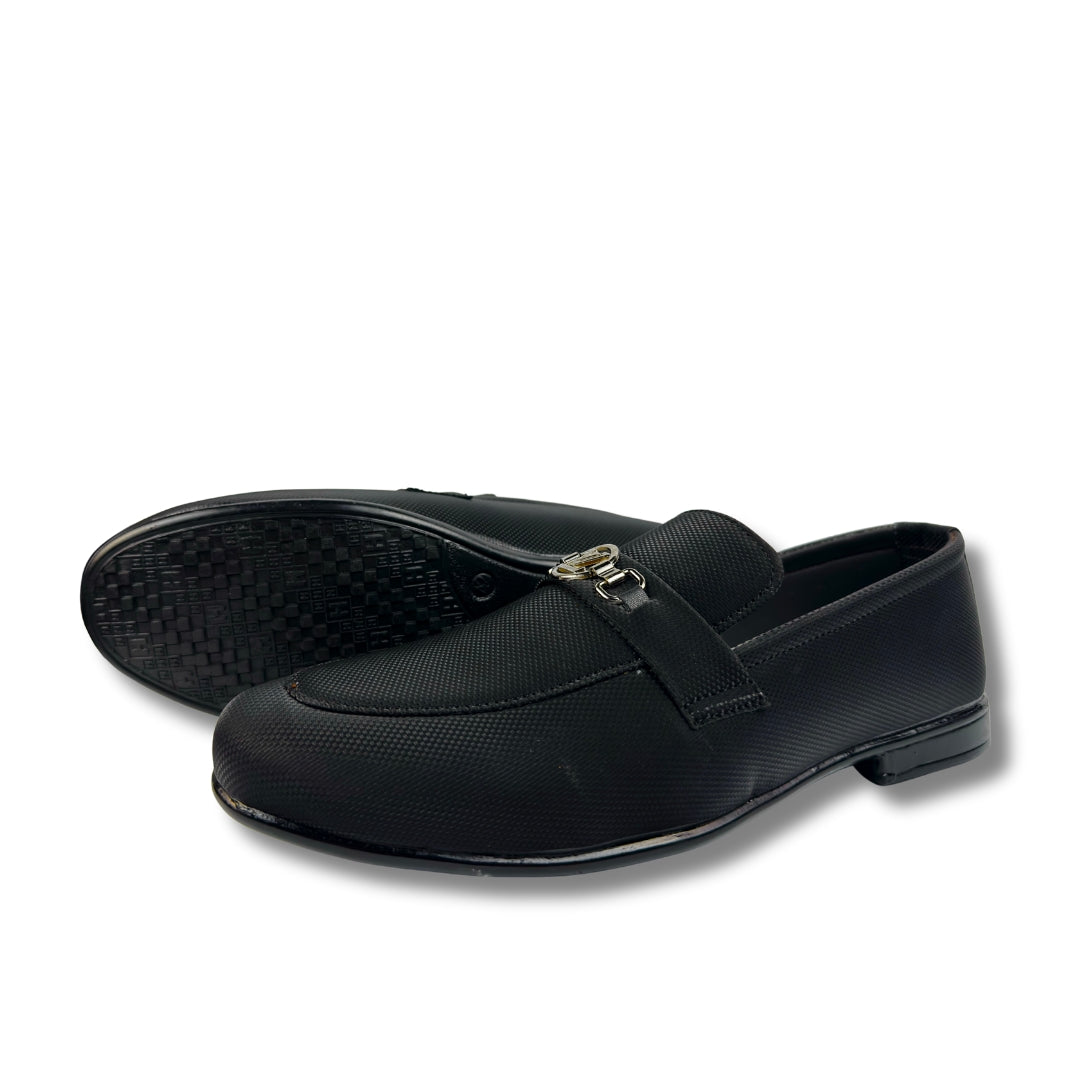BLACK BUFFED LOAFER