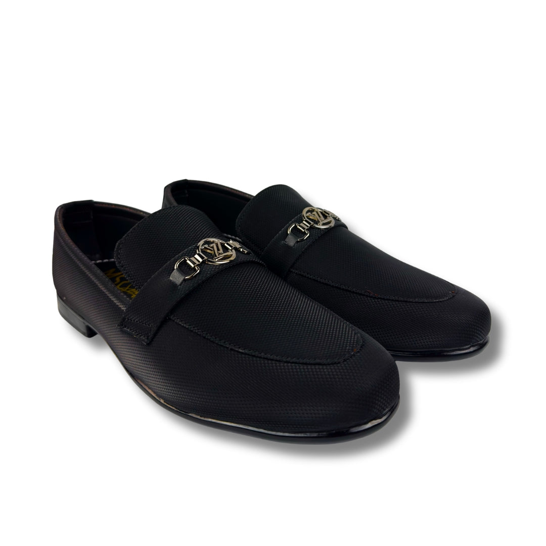 BLACK BUFFED LOAFER