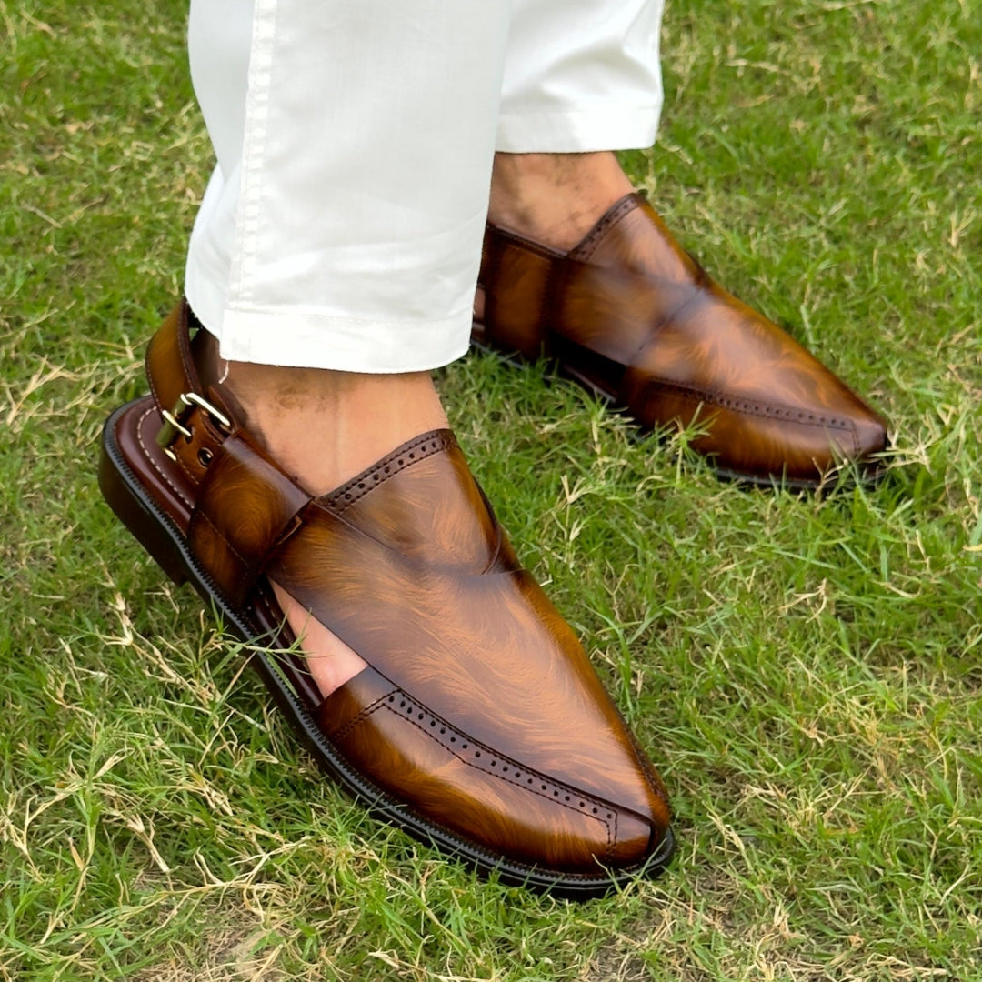 Babar-sheer leather peshawari sandal