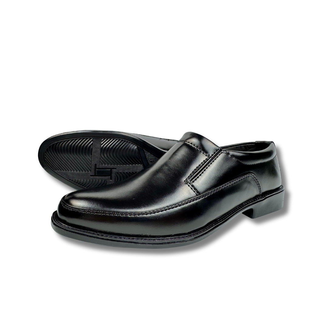 BLACK FORMAL SLIP-ONS LOAFER