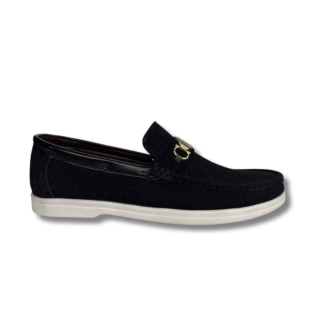 Walmer - Men's Black Suede Loafer