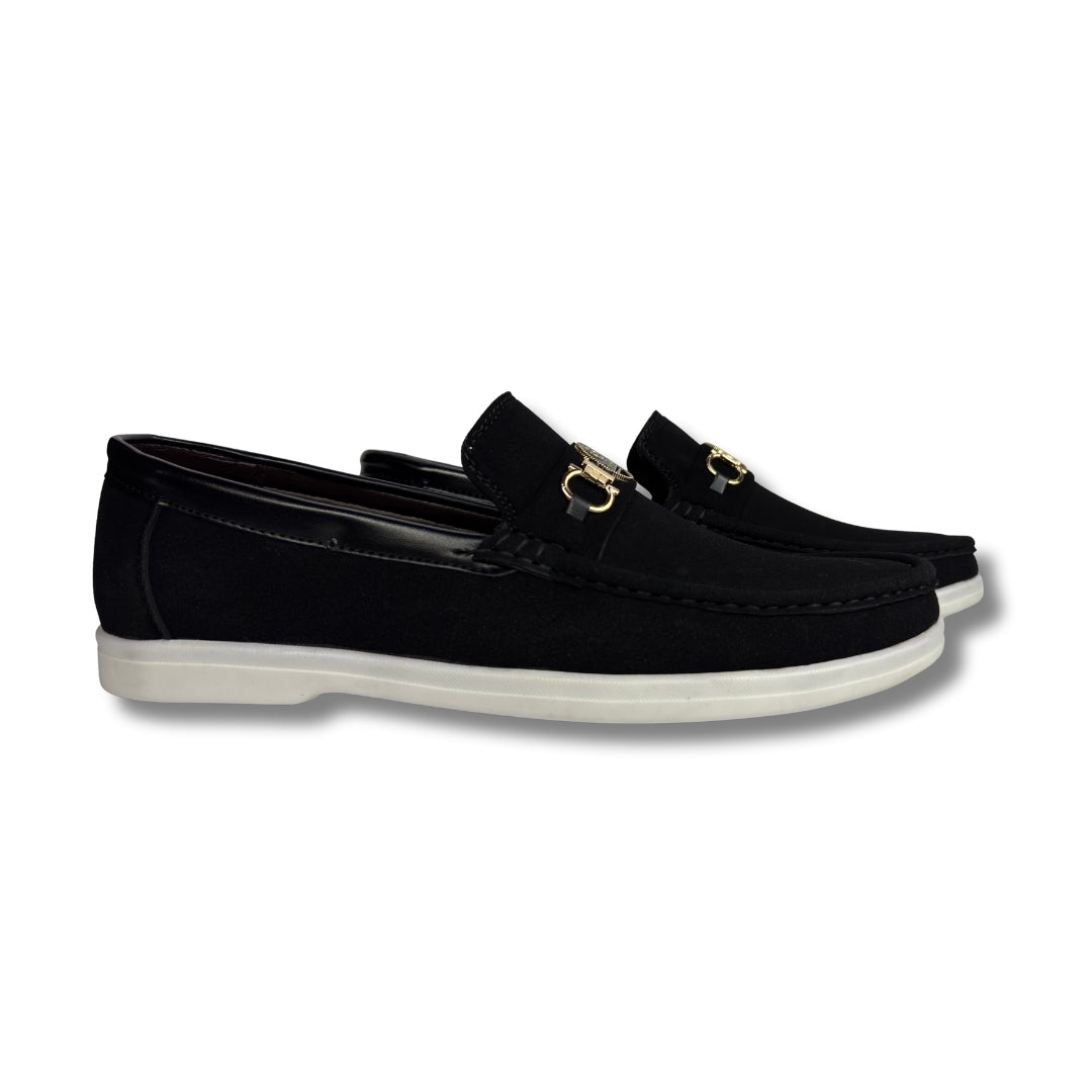 Walmer - Men's Black Suede Loafer