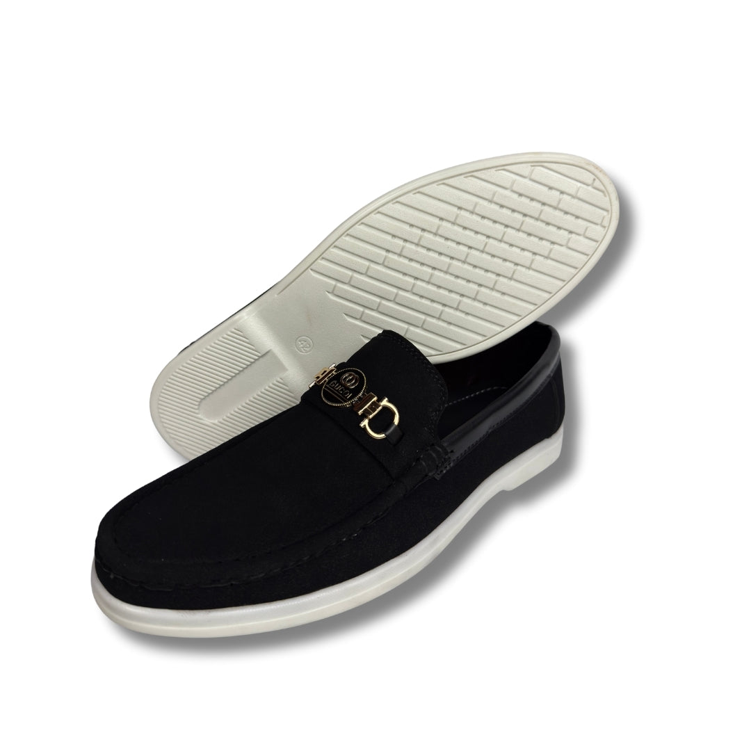 Walmer - Men's Black Suede Loafer