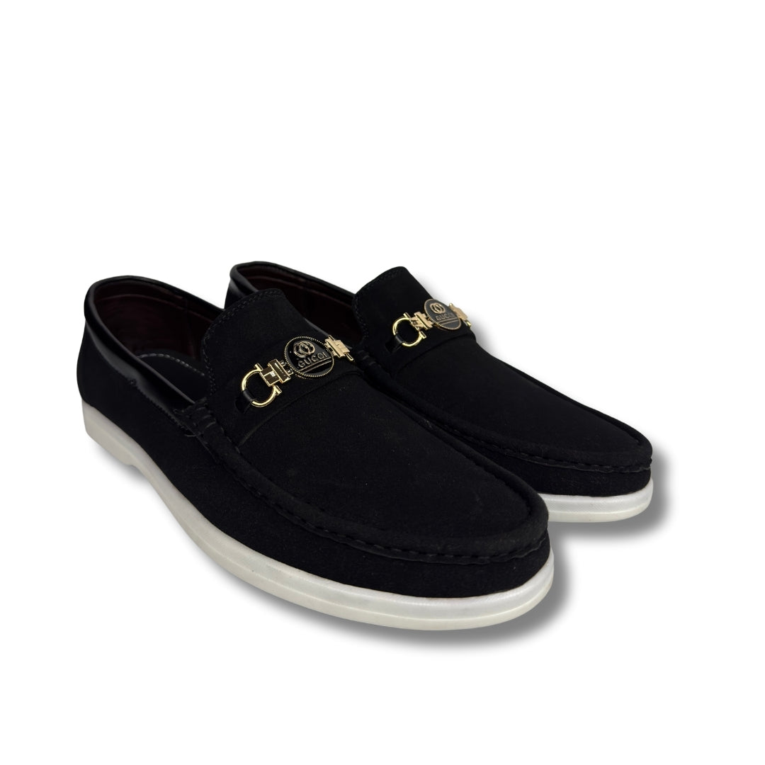 Walmer - Men's Black Suede Loafer