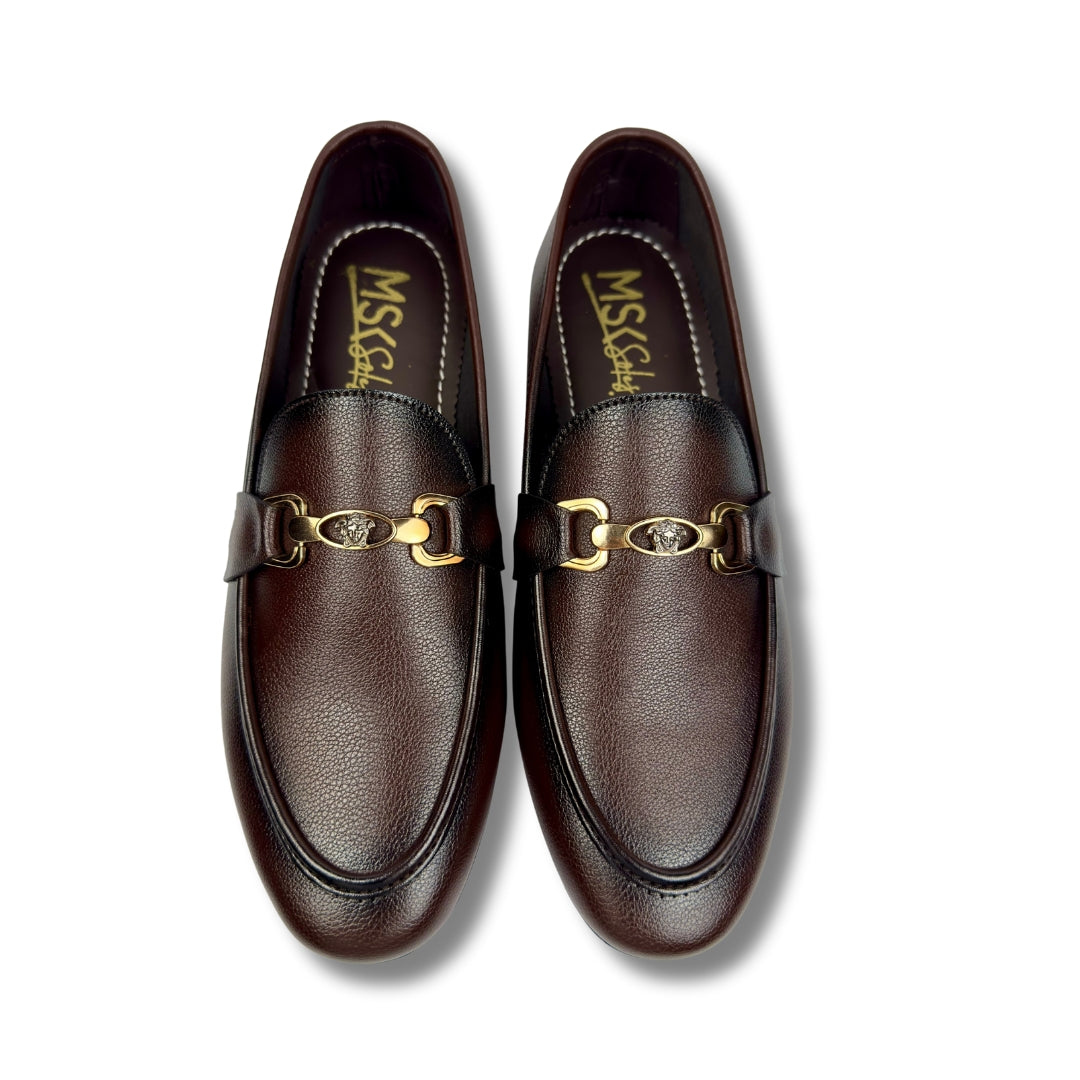 BROWN PLAIN LOAFER 01