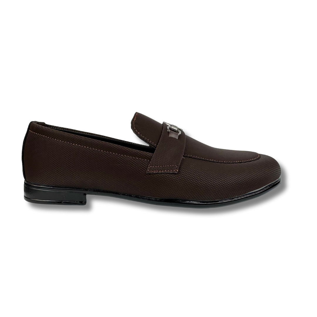 BROWN BUFFED LOAFER