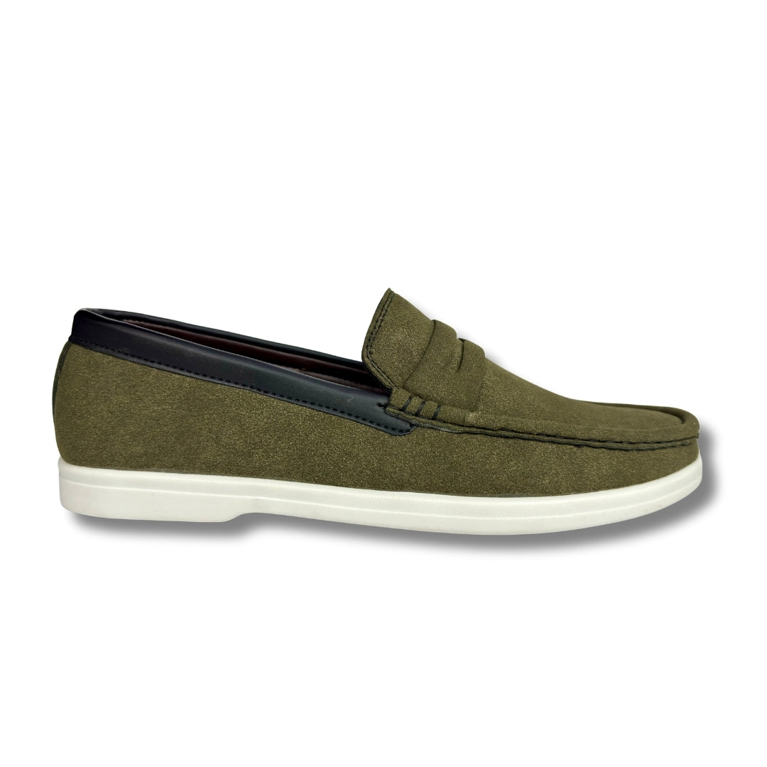 Walmer - Men's Green Suede Loafer