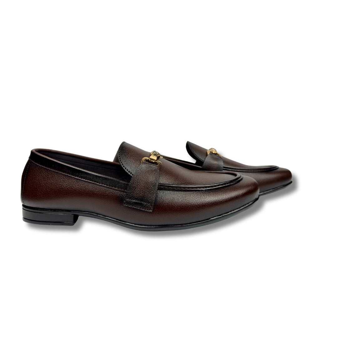 BROWN PLAIN LOAFER 01