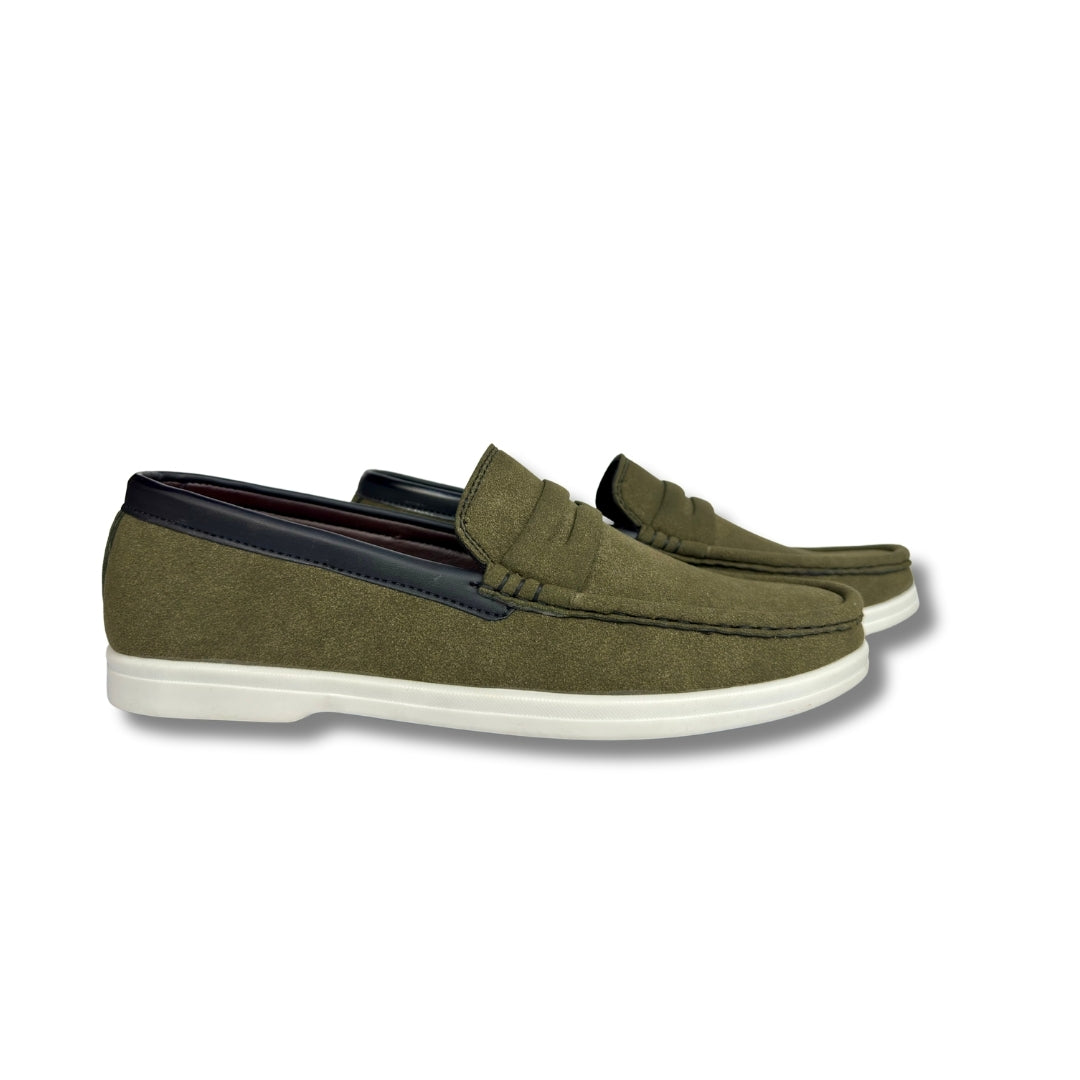Walmer - Men's Green Suede Loafer