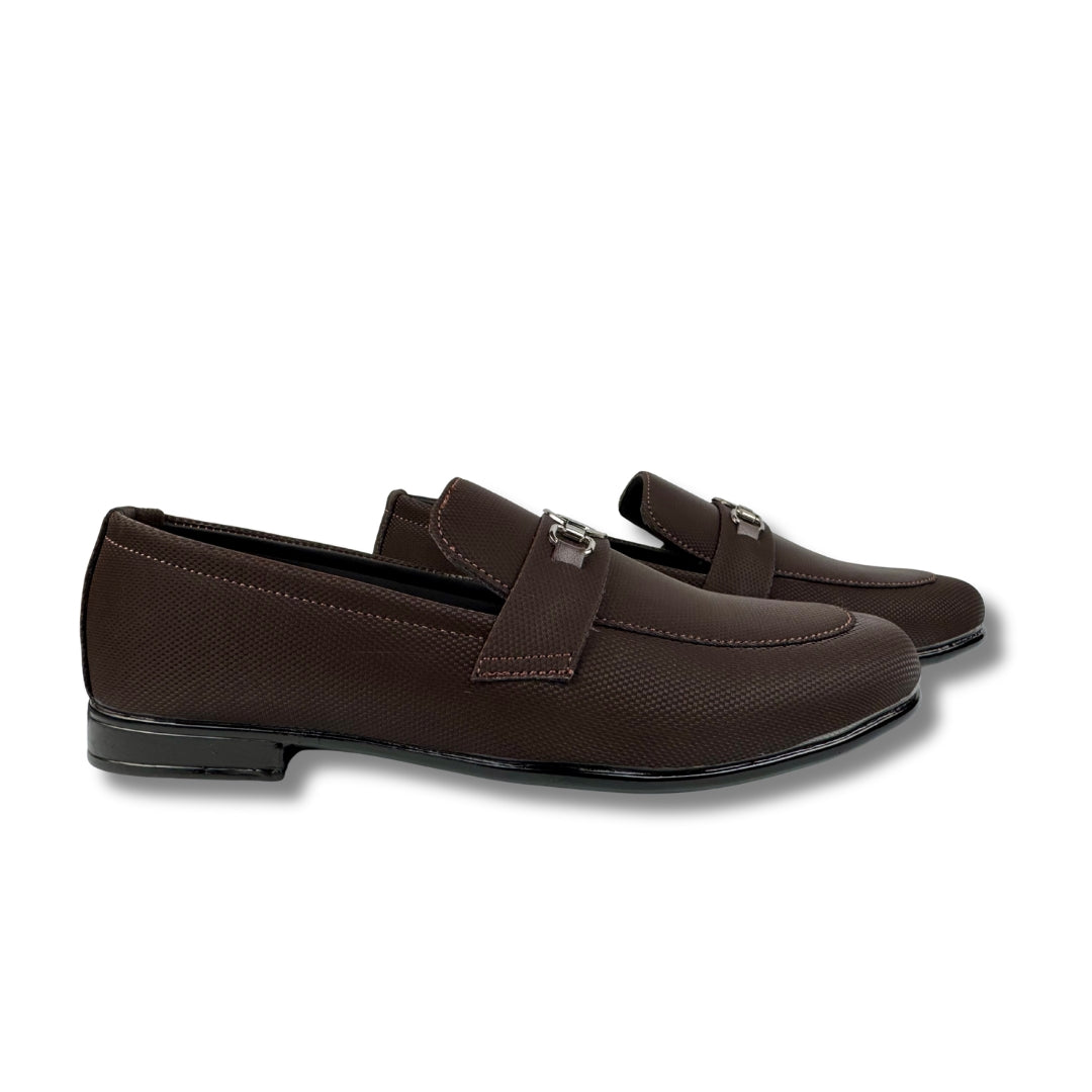 BROWN BUFFED LOAFER