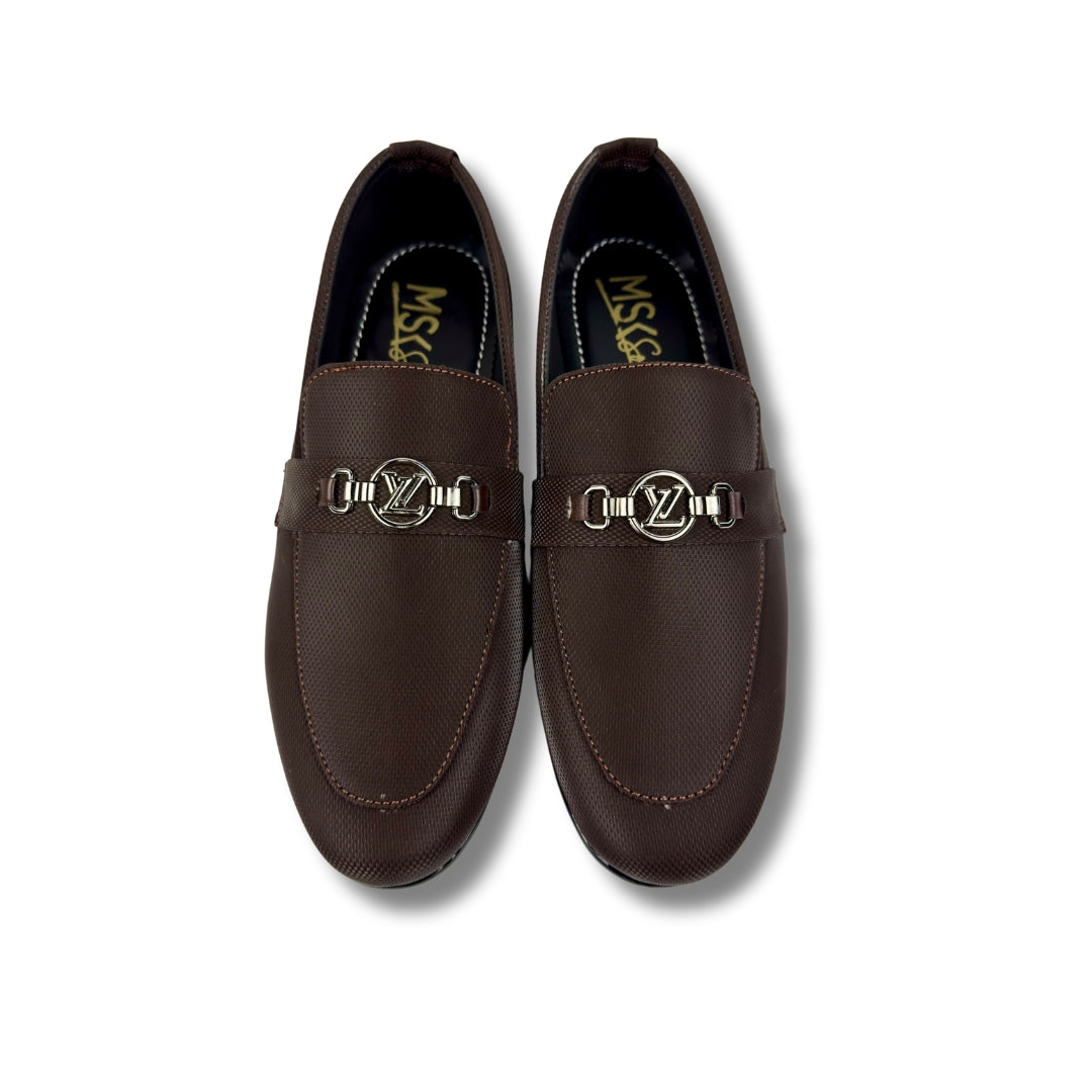 BROWN BUFFED LOAFER