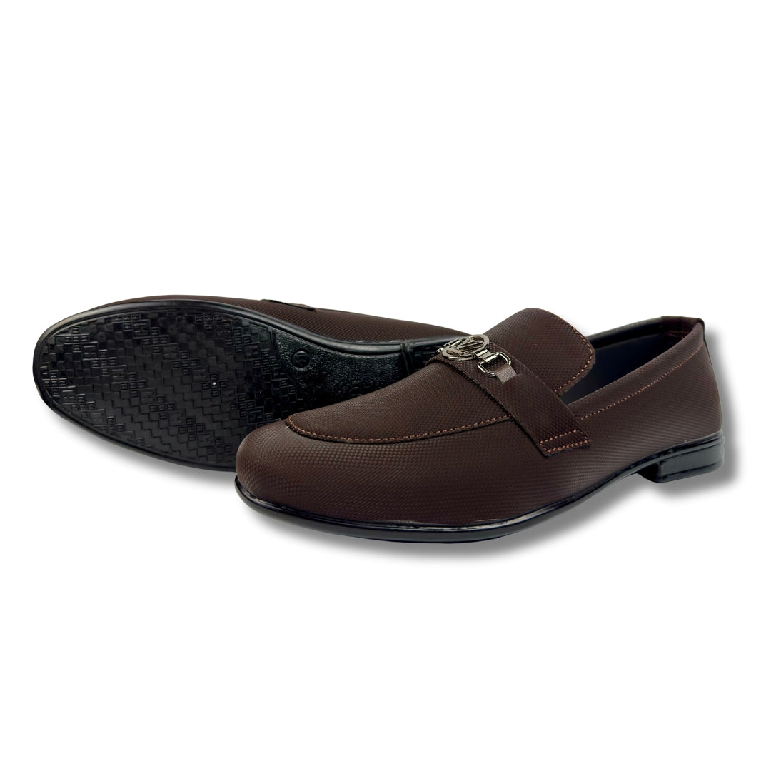 BROWN BUFFED LOAFER