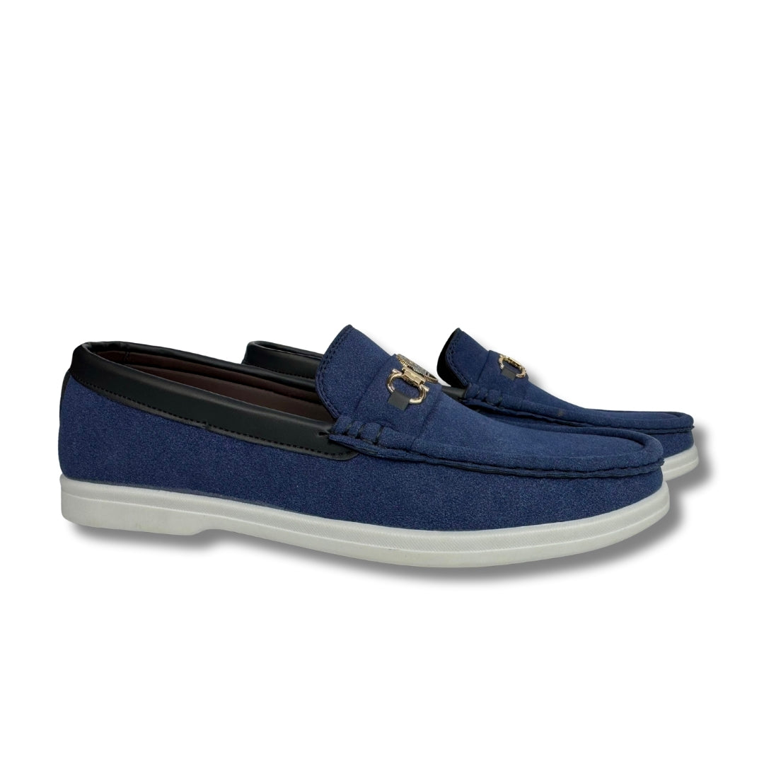 Walmer - Men's Blue Suede Loafer