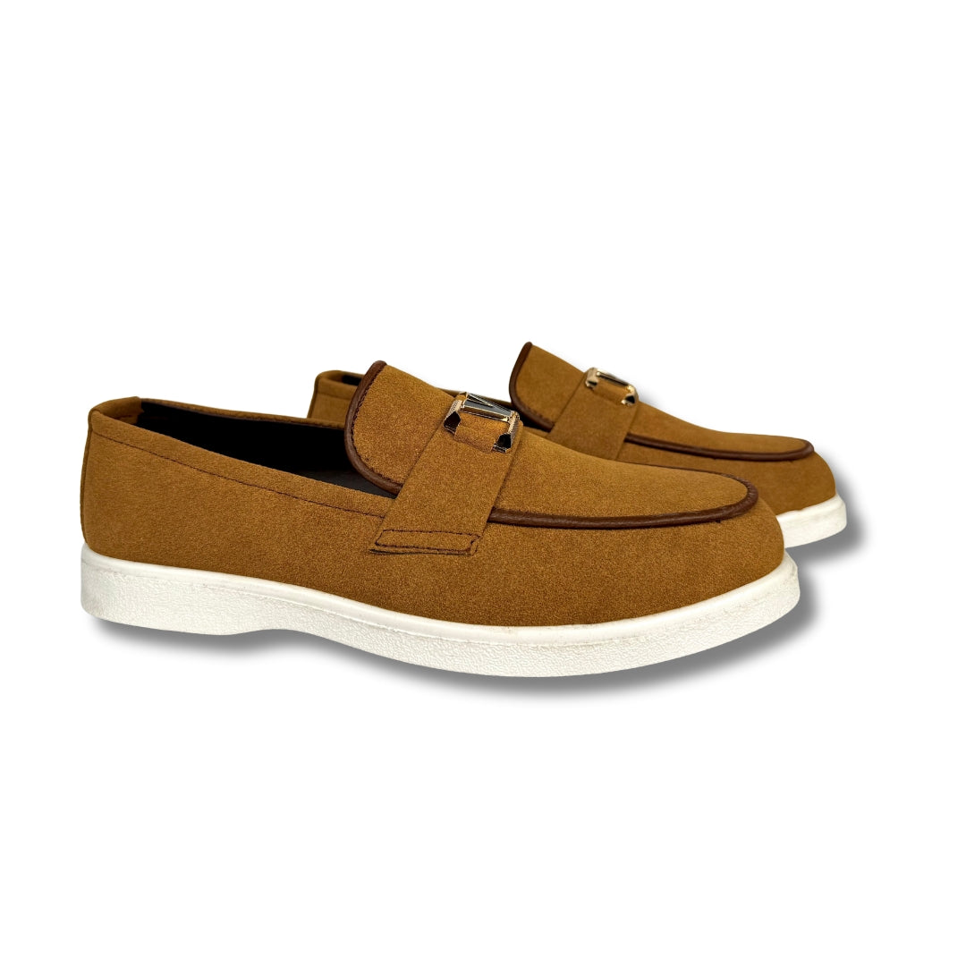 CAMEL BROWN SUEDE LOAFER