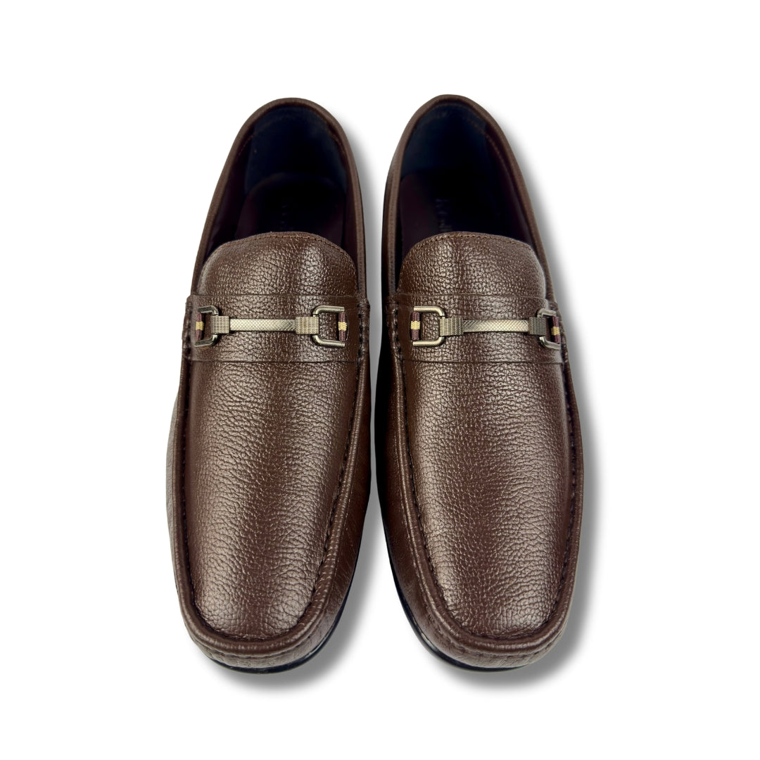 BROWN MEDICATED SOFT LEATHER LOAFER