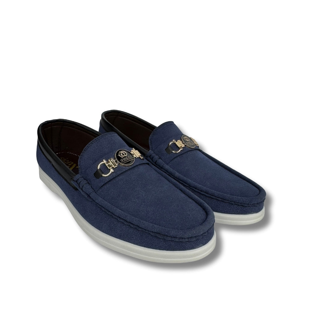 Walmer - Men's Blue Suede Loafer