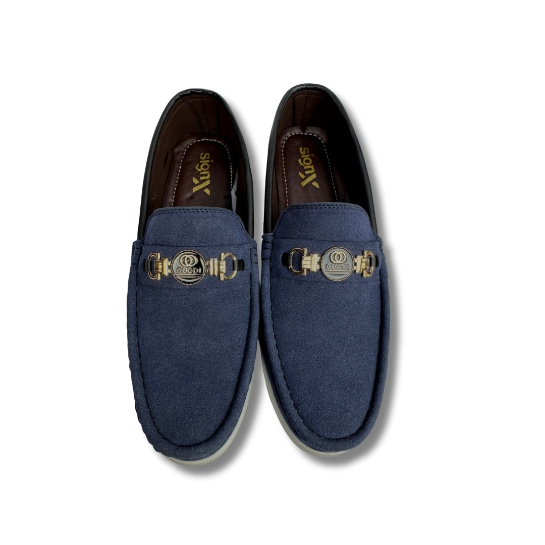Walmer - Men's Blue Suede Loafer