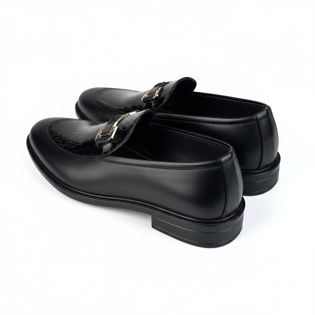 BLACK PATENT LOGO FORMAL