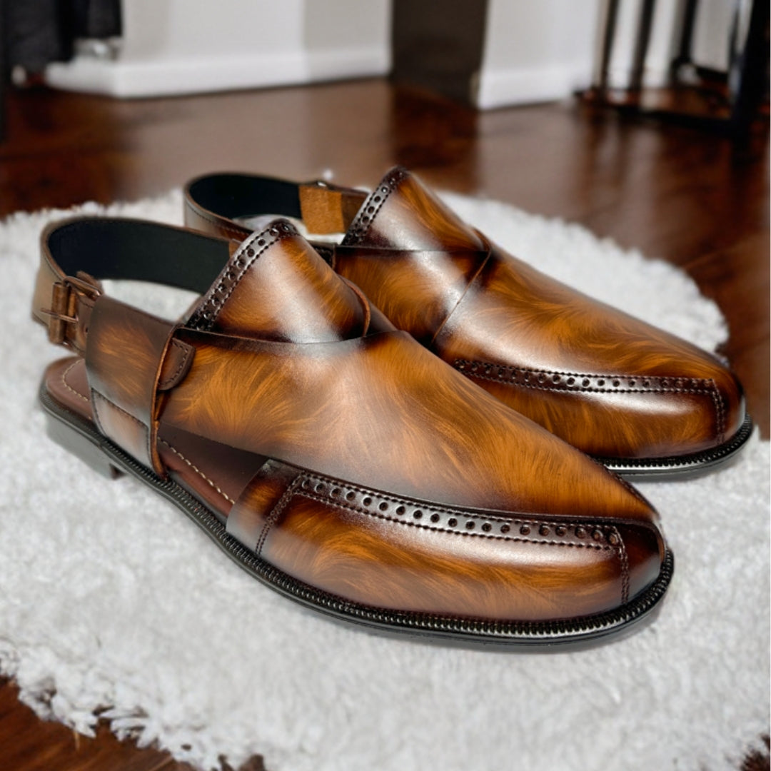 Babar-sheer leather peshawari sandal