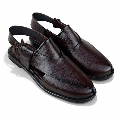 BROWN TEXTURED PESHAWARI