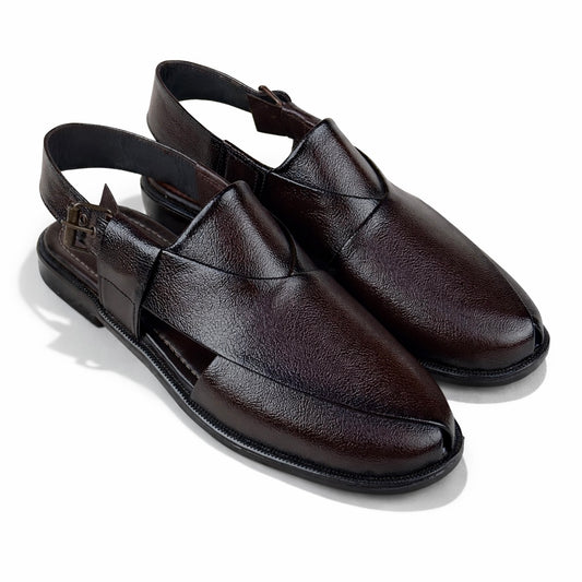 BROWN TEXTURED PESHAWARI