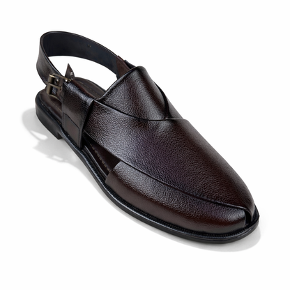 BROWN TEXTURED PESHAWARI