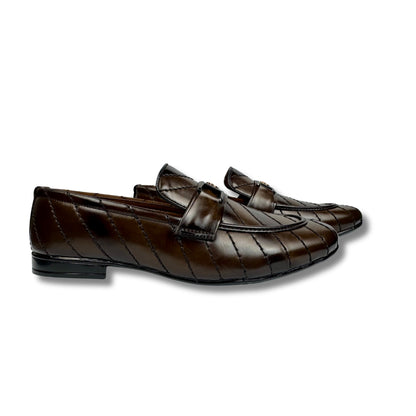 BROWN STICHED LOAFER