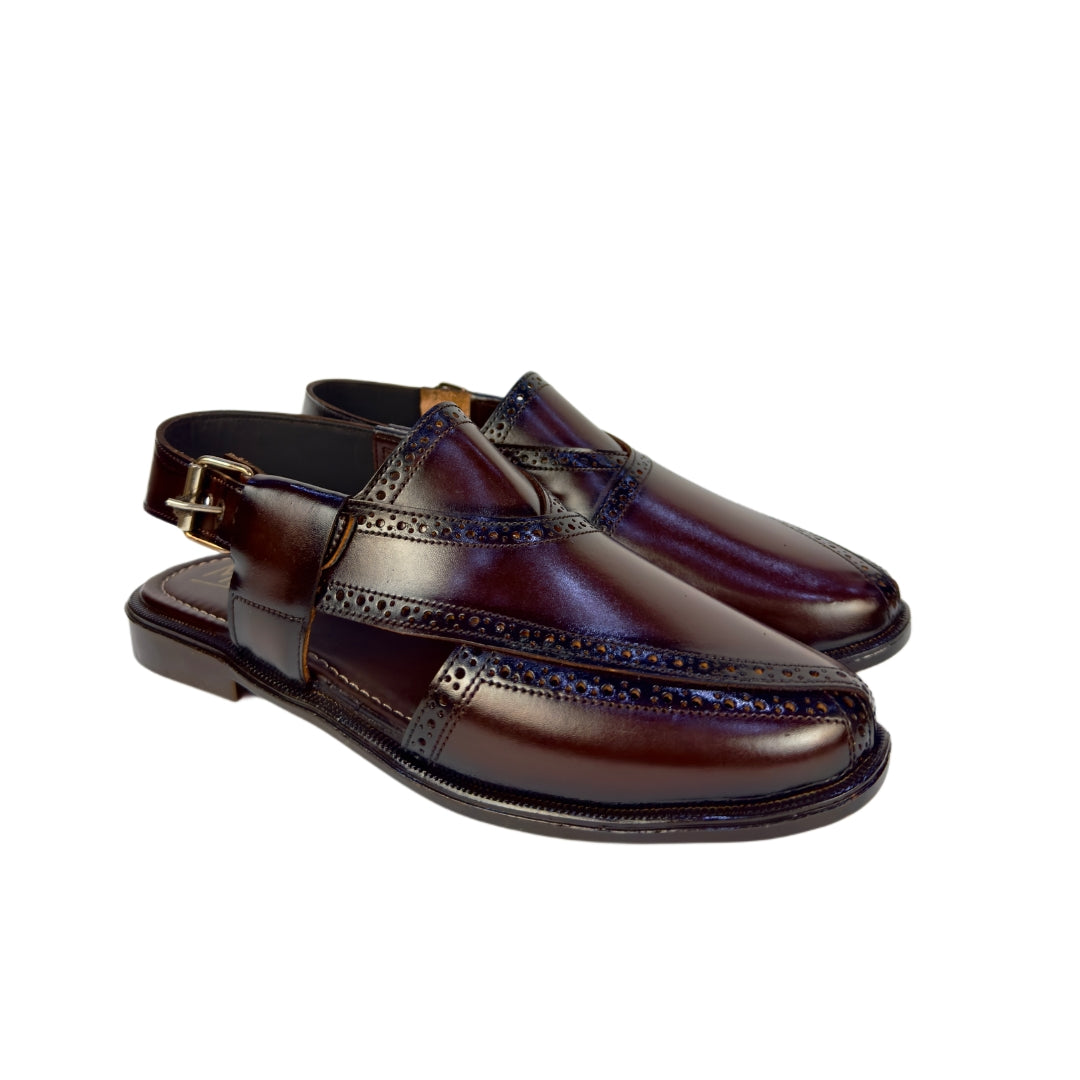 Brown Leather Pehsawari Sandal