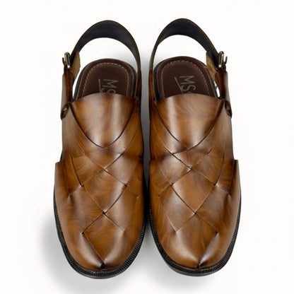 BABAR SHEER STRAPED PESHAWARI