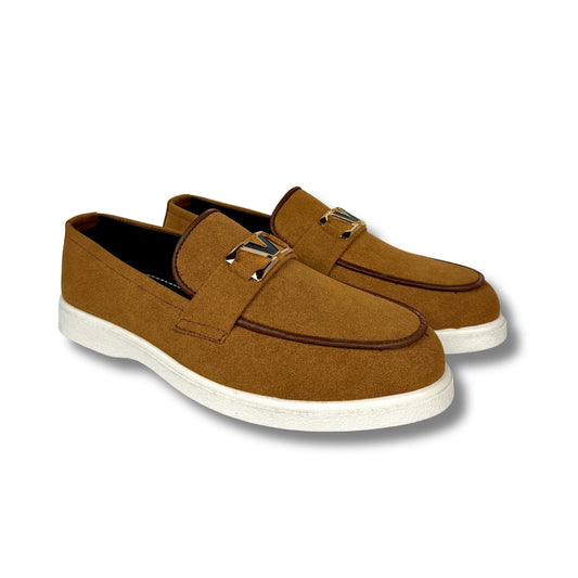 CAMEL BROWN SUEDE LOAFER
