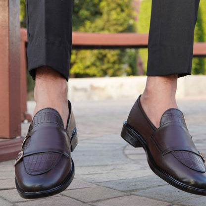 BROWN MONK LOAFER