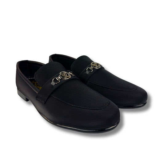 BLACK BUFFED LOAFER