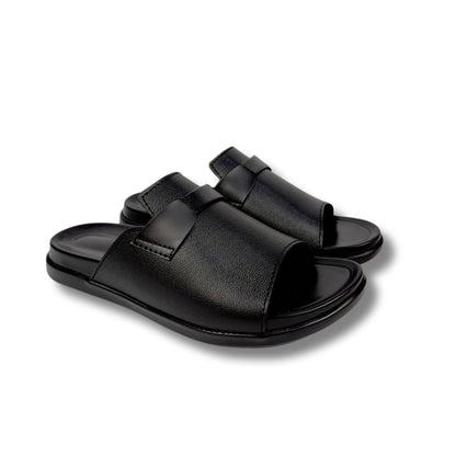 Laredo - Men's Black Calf Leather Slipper
