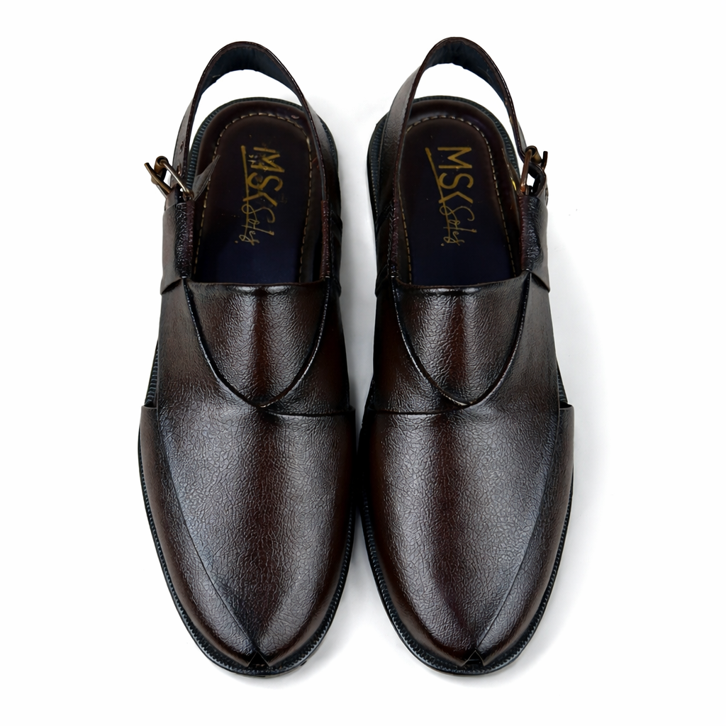 BROWN TEXTURED PESHAWARI