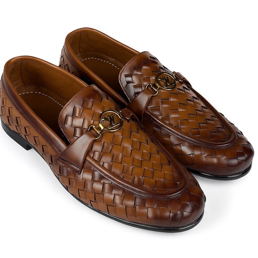 Mustard Braide LV Buckle Formal