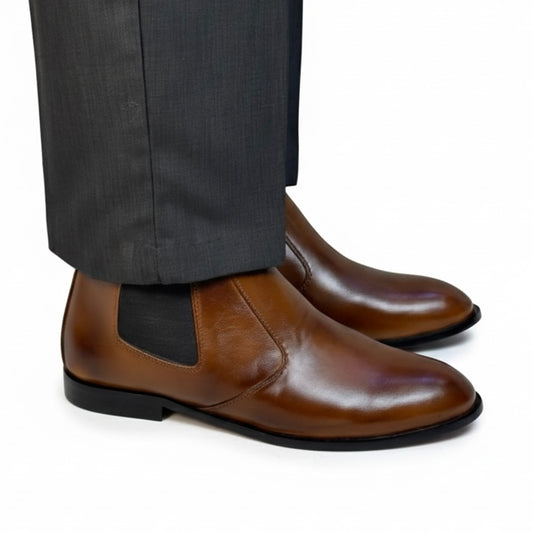 BROWN CHELSEA BOOT PURE LEATHER
