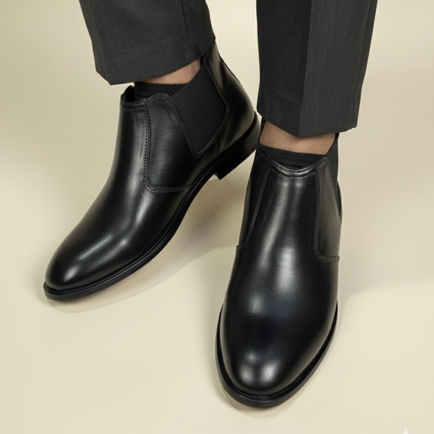 BLACK CHELSEA BOOT PURE LEATHER