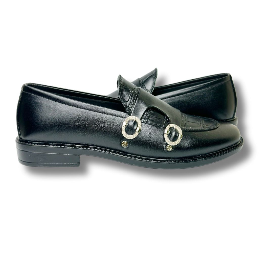 BLACK MONK LOAFER