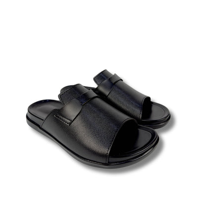 Laredo - Men's Black Calf Leather Slipper