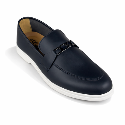 BLACK BUCKLE MEDICATED LOAFER