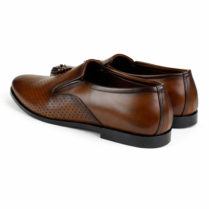 BROWN TASSEL - LEATHER SOLE