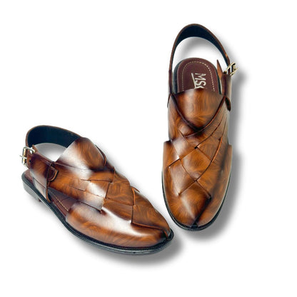 BABAR SHEER STRAPED PESHAWARI