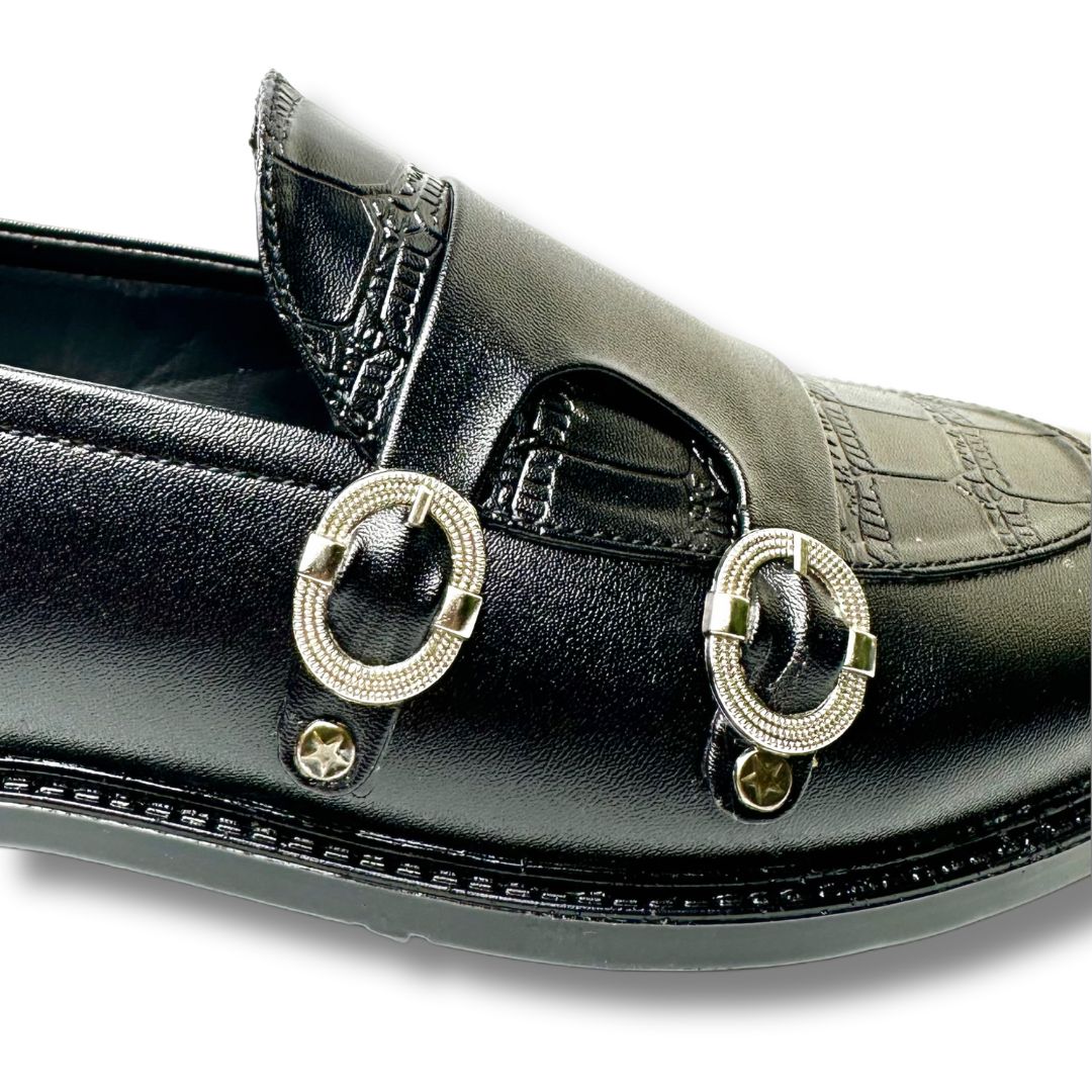 BLACK MONK LOAFER