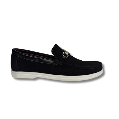 Walmer - Men's Black Suede Loafer